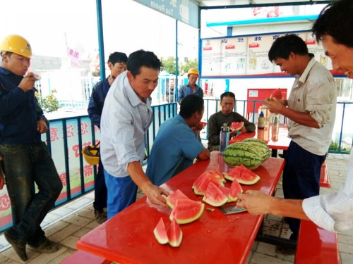 炎炎烈日下   濃濃關愛情