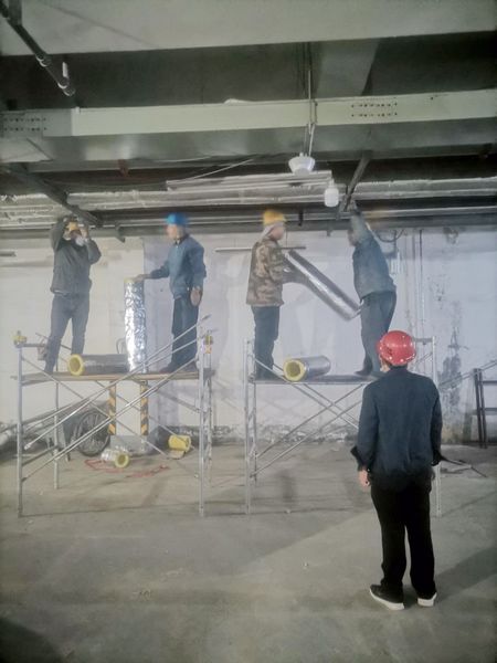 陜煤建設天工公司施工的“三供一業”維修改造項目緊鑼密鼓搶趕工期  確保如期供暖