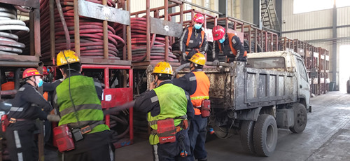 陜煤建設機電安裝公司神府項目部施工現場如火如荼