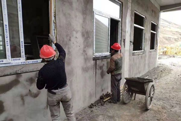 陜煤建設天工公司安裝三部不負春光忙施工