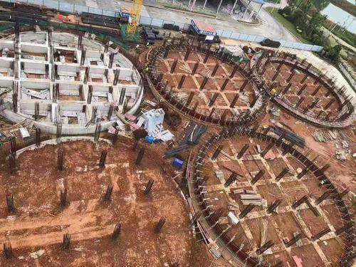 陜煤建設銅煤公司四川中儲糧項目淺圓倉滑模施工正式拉開序幕