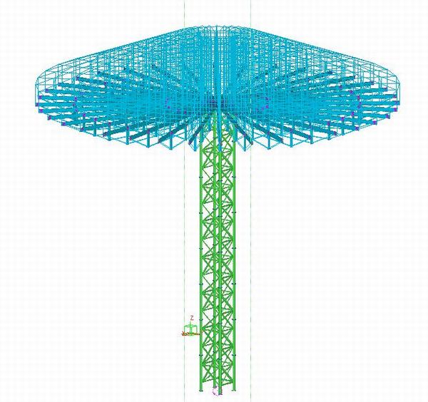 陜煤建設銅煤公司施工的四川中儲糧超規模危險性較大工程淺圓倉鋼桁架高支撐體系施工順利實施