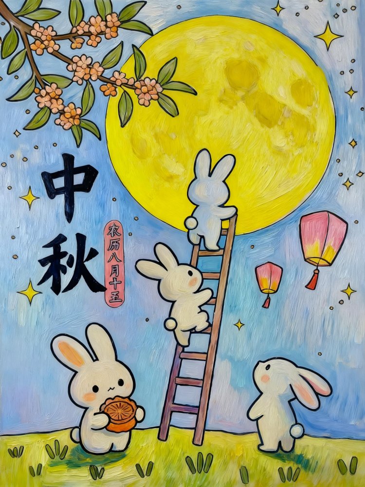 喜迎團圓月，妙筆繪中秋