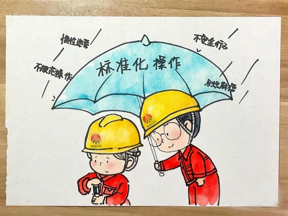陜煤建設銅煤公司:安全畫語 守護生產